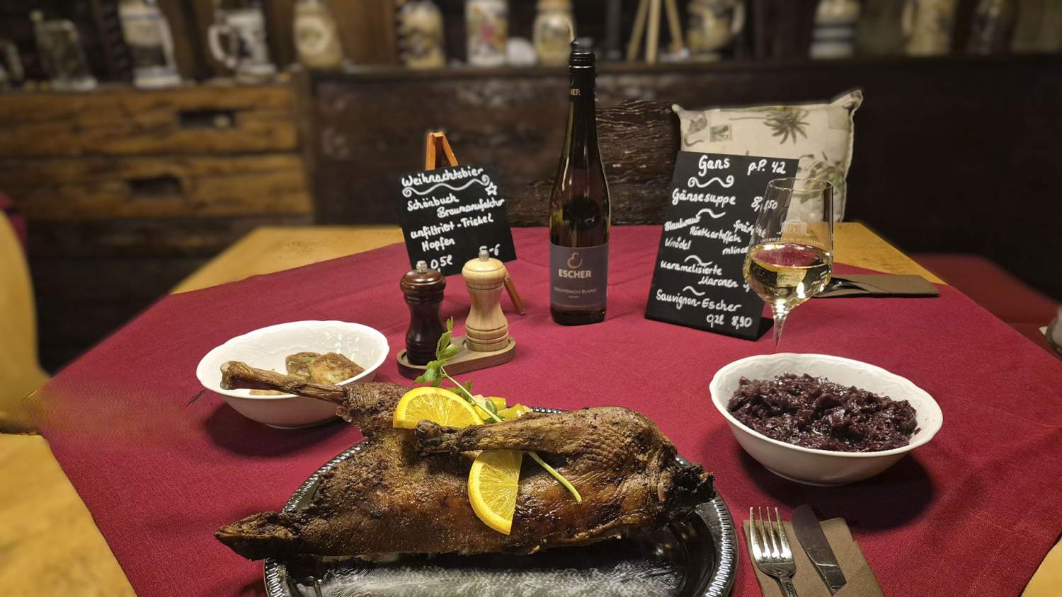 Frische Gans im Löwen